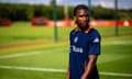 Willy Kambwala during pre-season training at Manchester United’s Carrington base.