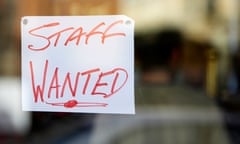 staff wanted hand written sign in restaurant window in Belfast city centre