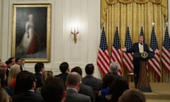 Donald Trump<br>President Donald Trump speaks during the “Presidential Social Media Summit” in the East Room of the White House, Thursday, July 11, 2019, in Washington. (AP Photo/Evan Vucci)