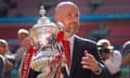 Erik Ten Hag survived at Manchester United after leading them to FA Cup glory against neighbours City