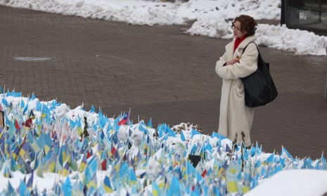 A memorial for fallen Ukrainian soldiers at Independence Square in Kyiv.