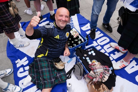 Scotland fan. Beer.