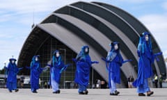 An Extinction Rebellion protest in Glasgow this month