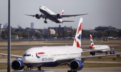 BA planes at Heathrow