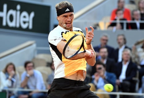 Alexander Zverev of Germany in action.