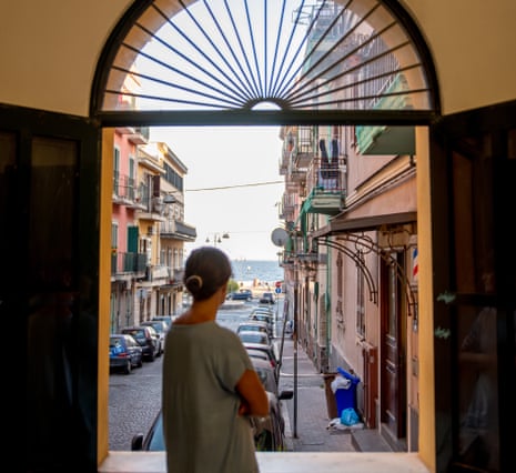 The streets and apartment blocks of Naples, where Ferrante’s novels are set