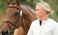 Georgie Campbell with horse, Global Quest