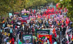 A cost of living crisis protest in London.