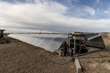 The Wakpamni Lake Community’s underground greenhouse is about the same size as the outside garden and can operate year-round.