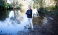 Singer and former Undertones frontman, Feargal Sharkey on the River Lea in Harpenden, Hertfordshire. He is campaigning to protect England's waterways.