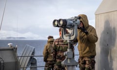 Troops carry out trials in February in Harstad, Norway, as part of the Steadfast Defender series of Nato exercises