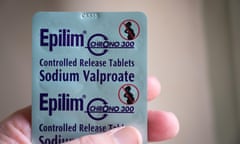 Sodium valproate (Epilim) medication.