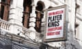 Player Kings billboard at the Noël Coward Theatre