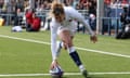 England's Ellie Kildunne goes over for her second try of the game against Scotland.