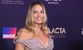 Margot Robbie arrives at the Aacta awards