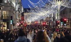 Shoppers in Regent Street, central London, on Saturday before the announcement was made.