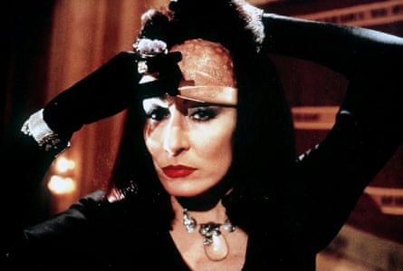 Anjelica Huston as the grand high witch in The Witches.