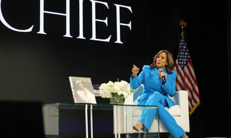 Kamala Harris speaks at the Essence Festival of Culture in New Orleans, Louisiana, on Saturday