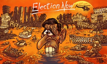 Stephen Lillie on Rishi Sunak's electoral apocalypse – cartoon