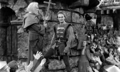 Henry Wilcoxon, right, as King Richard I in The Crusades (1935)