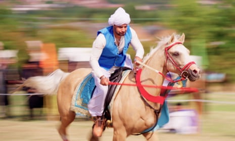 Galloping horses, spears and adrenaline: in tent pegging 'anything can happen' - video 