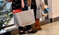 Shoppers hold Nordstrom bags in the King of Prussia mall, Pennsylvania, US on 22 November 2019.