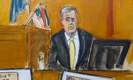 Michael Cohen in court in this artist’s sketch.