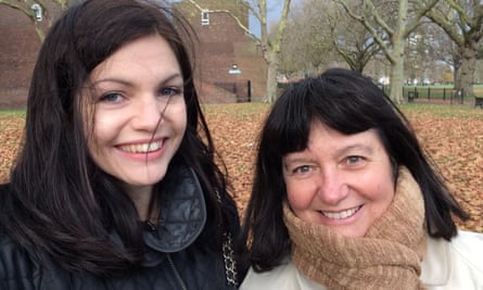 Kathryn Bromwich and her mother.