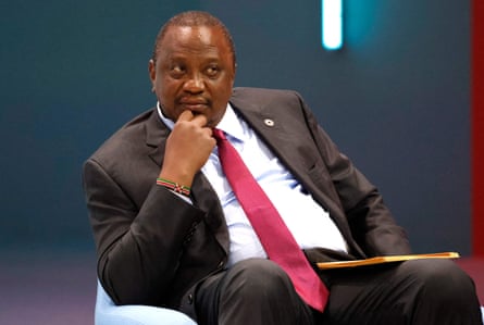 Kenya’s president, Uhuru Kenyatta, attends the Generation Equality Forum, a global gathering for gender equality in Paris on 30 June 2021.