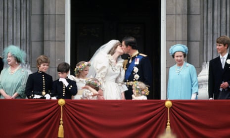 The wedding of Prince Charles and Lady Diana Spencer, 1981.