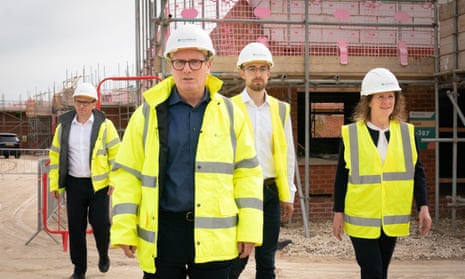 Labour leader Sir Keir Starmer during a visit to Persimmon Homes development at Germany Beck in York, while on the General Election campaign trail.