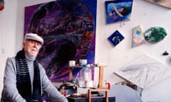 Jeffery Camp, RA artist..... at home in his studio in South London.