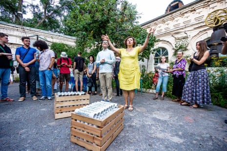 Activists attend an event in Volgograd in 2016.