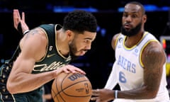 Jayson Tatum of the Boston Celtics will take on LeBron James of the LA Lakers during the NBA’s Christmas Day quintuple-header.