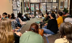 Image from sit-in at Seattle Pacific University, June 2022