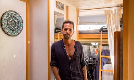 Leonardo Nogueira, a Uruguayan chef, swapped his €800-a-month one-bed flat for a campervan last year.