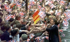 Blair celebrates 1997 landslide