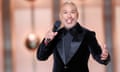 81st Golden Globe Awards in Beverly Hills<br>Jo Koy speaks onstage at the 81st Golden Globe Awards held at the Beverly Hilton Hotel in Beverly Hills, California, U.S., on January 7, 2024. Rich Polk/Golden Globes 2024/Handout via REUTERS THIS IMAGE HAS BEEN SUPPLIED BY A THIRD PARTY NO RESALES. NO ARCHIVES