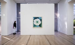 Jimson Weed/White Flower No. 1 by Georgia O’Keeffe on display at the Fondation Beyeler in Switzerland.