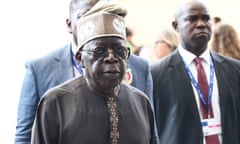 The Nigerian president, Bola Ahmed Tinubu, at Cop28  in Dubai