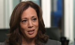 US vice-president and Democratic presidential nominee Kamala Harris