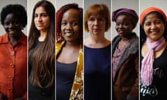 Grace Acan, Ekhlas Bajoo, Mildred Mapingure, Iryna Dovgan, Desanges and Carmen Zape Paja