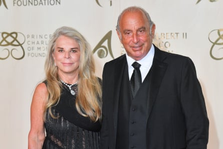 Tina and Philip Green attend a Monte-Carlo Gala For Planetary Health in September 2021