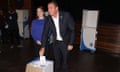 John Steenhuisen casts his vote next to his daughter Caroline in Durban