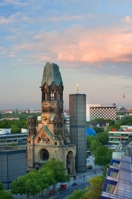 A view of the Kaiser Wilhelm Memorial church in Berlin.