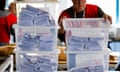 Sorting postal ballots in Scotland