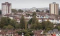 A high rise block of flats originally built for council tenants stand on a housing estate on October 4, 2017 in Bristol, England.