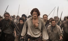 Unleash the nutmeg graters! … Sam Heughan as Jamie Fraser in Outlander.