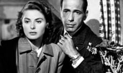 Ingrid Bergman and Humphrey Bogart in Casablanca.