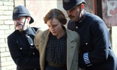 2015, SUFFRAGETTE<br>CAREY MULLIGAN 
Character(s): Maud 
Film 'SUFFRAGETTE' (2015) 
Directed By SARAH GAVRON 
04 September 2015 
SAO56208 
Allstar/FOCUS FEATURES 
 
(UK/FR 2015) 
 
**WARNING** This Photograph is for editorial use only and is the copyright of FOCUS FEATURES  and/or the Photographer assigned by the Film or Production Company & can only be reproduced by publications in conjunction with the promotion of the above Film. A Mandatory Credit To FOCUS FEATURES is required. The Photographer should also be credited when known. No commercial use can be granted without written authority from the Film Company.
Entertainment 
Orientation Landscape 
half body, Halbportrait
FILM STILL
Police, Polizei
arrested, Verhaftung